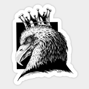 Eagle King cool bird americana Sticker